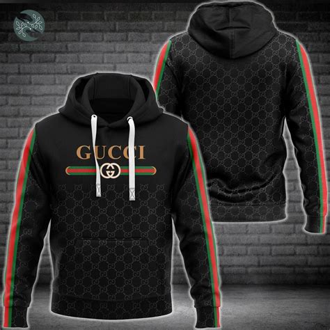 gucci inspired long hoodie|Gucci hoodie for men.